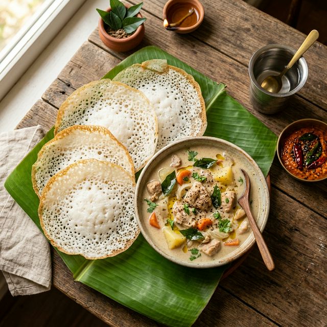 Appam with Stew